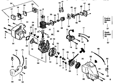 Part Location Diagram of 530029924 Husqvarna Piston Ring